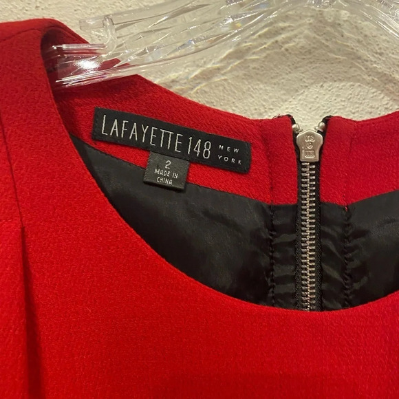 Lafayette 148 Pleated Dress Size 2 EUC - Picture 4 of 5